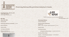 Desktop Screenshot of petroleumhistory.ca