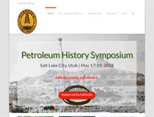 Tablet Screenshot of petroleumhistory.org